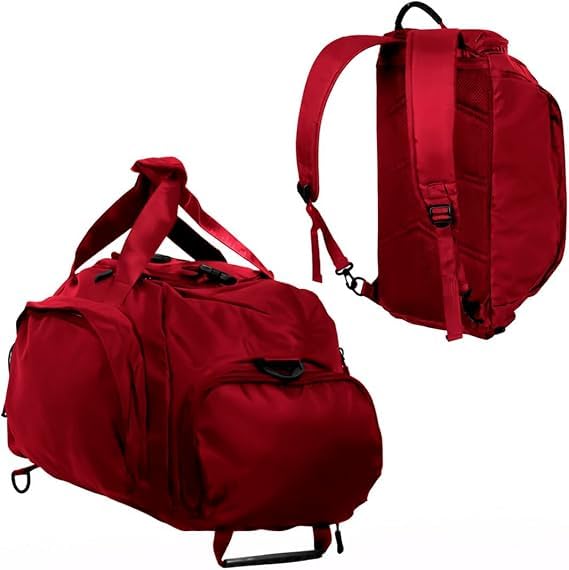 Mochila Mala Sem Estampa Unissex Multifuncional - Cores Variadas (Vinho)