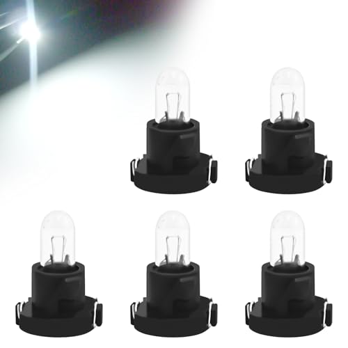 QKYS DB1601 T4 Dashboard Light Bulbs, Durable 14V 1.12W Halogen
