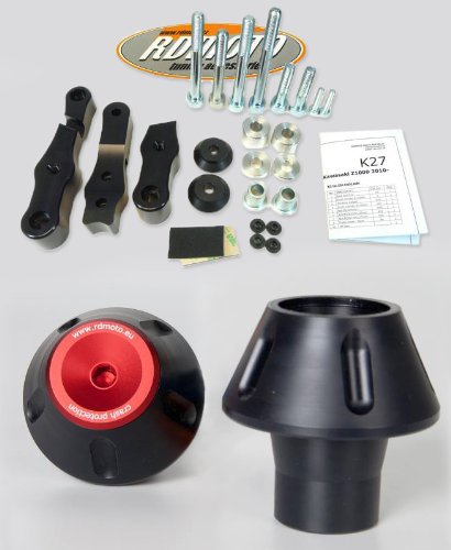 RDMoto Tamponi Paratelaio Per Yamaha R1 (2002-2003) – Kit Completo Nero, Protezione Caduta - 3