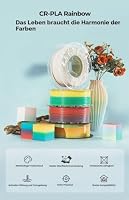 Creality Farbverlauf PLA Filament 1,75mm, Regenbogen CR PLA 1kg Spule, Maßhaltigkeit ±0,02mm - Ideal für 3D-Drucker K1 K2 Plus Ender-3 SPARKX – Ansicht 2