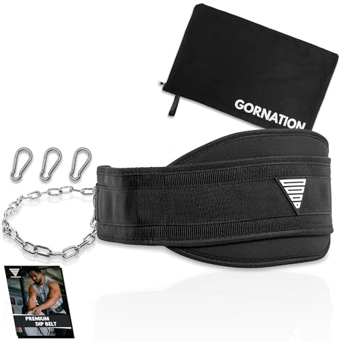 Ceinture de Lest, Ceinture Musculation,Fixation d&rsquo;un Poids pour Musculation, Calisthenics, Haltérophilie, Bodybuilding, Street Workout et Fitness, Ceinture Lestée avec Chaîne ou Corde