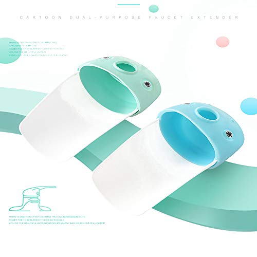 YJSBIZ Faucet Extender - Sink Handle Extender - Bath Extended Faucet for Toddlers - Kids Sink Faucet Extender - Baby Faucet Cover for Bathroom, Kitchen (2 Pack)