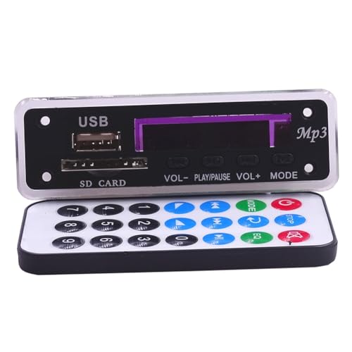 Scheda Decodificatrice MP3 12V Modulo di Decodifica MP3 con Radio di Rete bluetooth