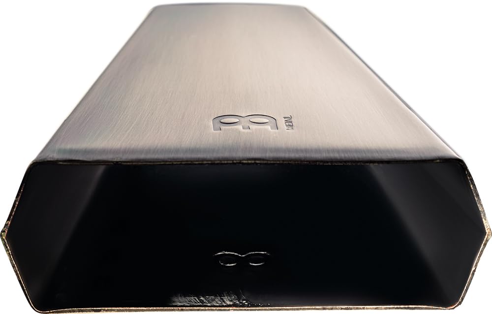 Meinl Percussion Handheld Cowbell Instrument - Großes Aufschlagidiophon - Länge 7,75 Zoll - Stahl, Silber (STB785H)