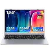 RNRUO 2026 Silver Laptop, Pentium Gold 6500Y Processor(Up to 3.4 GHz),12GB RAM 256GB SSD,15.6 Inc...
