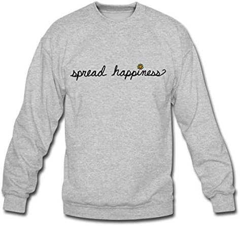 Miranda Sings Merch Spread Happiness Crewneck Sweatshirt, L, Heather Gray