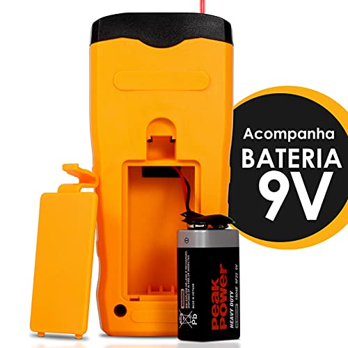 Trena Laser Digital 18 Metros com Medidor de Distância Média Quadrada Cúbica e Polegadas Profissiona