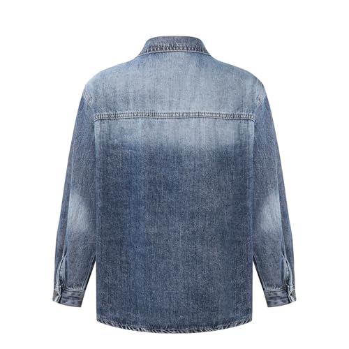 Boys' Zipper Denim Jacket Multi Pocket Jacket Fashionable Casual Kids Outerwear 6-14 years3