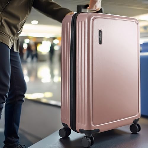 Image of 28 Inch Luggage with Spinner Wheels, Hard Shell Suitcase with TSA Locks for Luggage, Travel Large Suitcase, Expandable Hard Shell Suitcases, Pink