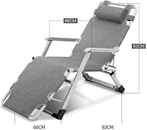 Silla de patio de jardin individual con reclinacion ajustable 4