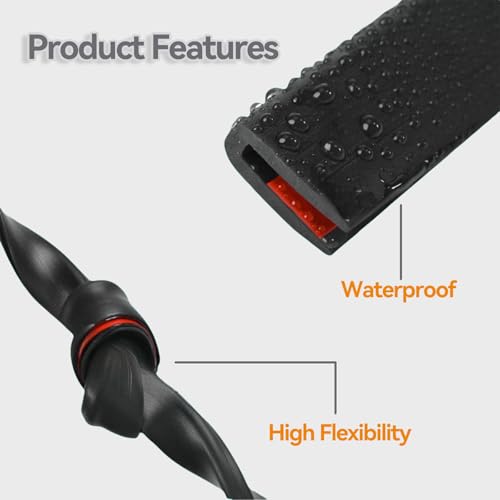 Zephyra Kantenschutz Selbstklebend 3m – U-Profil Gummi Kantenschutz für Bleche, Glasscheiben, Auto, Metall – Flexibel und Langlebig – Schwarz（5mm）