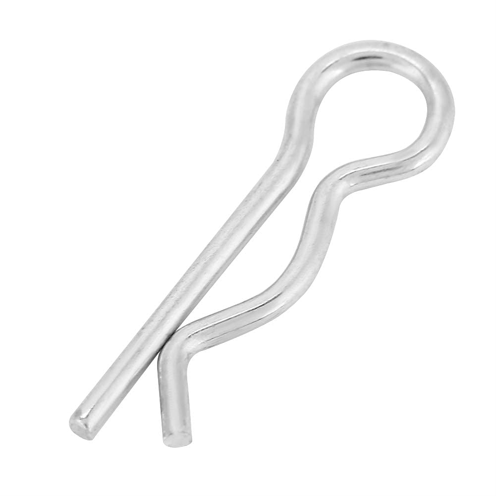 * 18Mm R Tipo Coppiglia R Clip 1Mm, Clip Piccole R Clip in Acciaio Inossidabile Perni di Fissaggio Zincati Clip a Molla Perno per Capelli