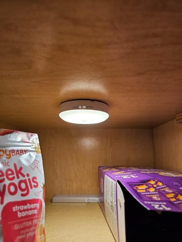 Image of Magnetic LED Cabinet Lighting, Blue, Pack of 20 Round and Rectangular Lights