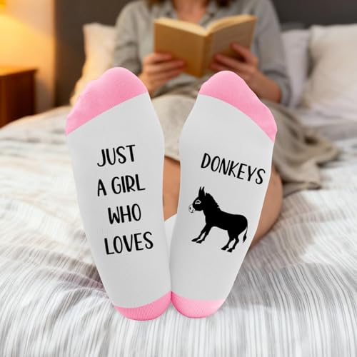 Coopyin Donkey Gifts for Women and Girls Cute Funny Donkey Lovers Themed Accessories Socks Presents Christmas Stocking Stuffers Birthday Xmas White Elephant Galentines Valentines Mothers Day Gifts