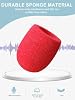 2 sets of microphone silicone windshields for k9-m karaoke machine、KTV、stage performances and various wireless microphones,daunke Flexible wind deflector,Shockproof and impact-resistant,Black and Red #1