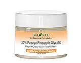 DNA Code®-30% Papaya Pineapple Enzyme Face Mask Peel w/Argireline, Hyluronic Acid, Glycolic Acid, Vit. C, E, CoQ10