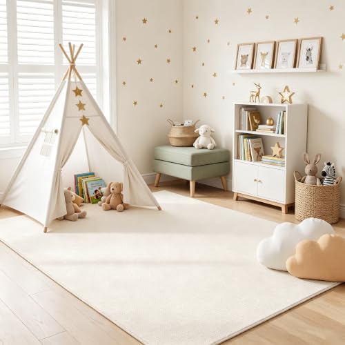 jxgzyy Handwoven Wool Area Rug 5×7 100% Natural Wool Floor Carpet by jxgzyy - Used condition - Image 6