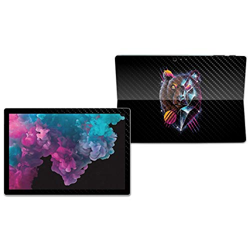 Image of MIGHTY SKINS MightySkins Carbon Fiber Skin for Microsoft Surface Pro 6 - Rad Bear | Protective, Durable Textured Carbon Fiber Finish | Easy to Apply, Remove, and Change Styles | Made in The USA