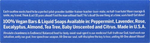 Image of Dr. Bronner's Magic Soap All One Obpe05 5 Oz Peppermint Bar Soap (Pack of 2)