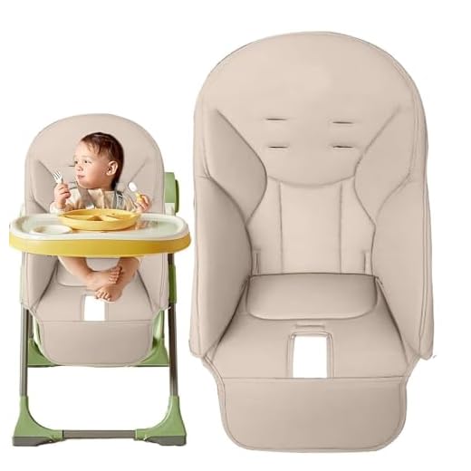 Baby Hochstuhl Sitzbezug, Baby Hochstuhl Bezug, Baby Esszimmerstuhl Sitzkissen PU-Leder Hochstuhl Sitzauflage Universeller Ersatzbezug Für Peg Perego,Siesta Zero3,Baoneo,Kosmic Jané