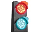 Signaworks Industrial LED Traffic Stop Light 4 inch Diameter Lens, 2 Color Red/Green 90VAC-260VAC Do