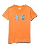 Under Armour Youth Girls' Big Logo Tech Short Sleeve V-Neck T-Shirt