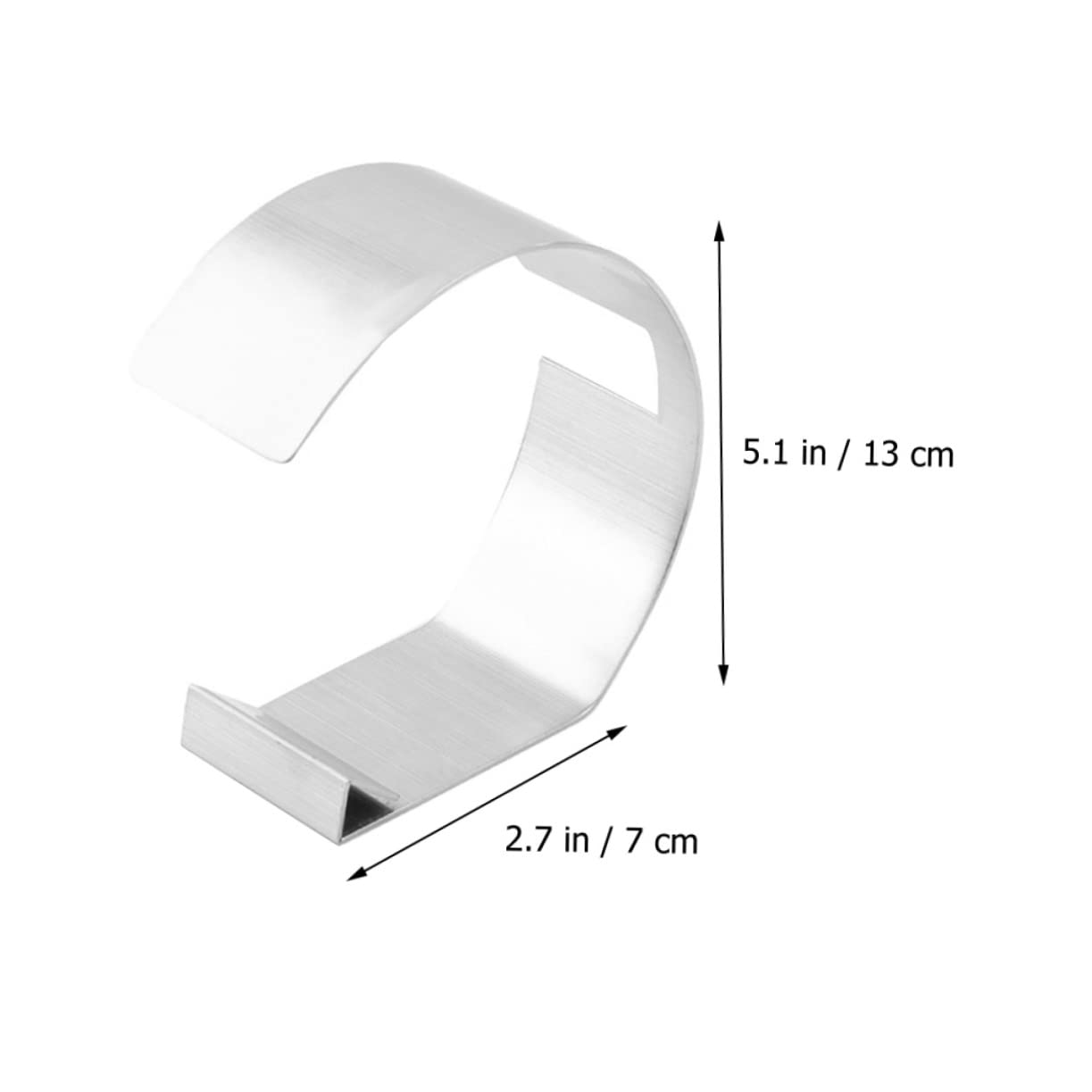 Cabilock Belt Display Rack Stainless Steel Storage Stand for Belts Stylish Waistband Organizer for Stores and Supermarkets and Smooth Finish for Merchandise Showcase