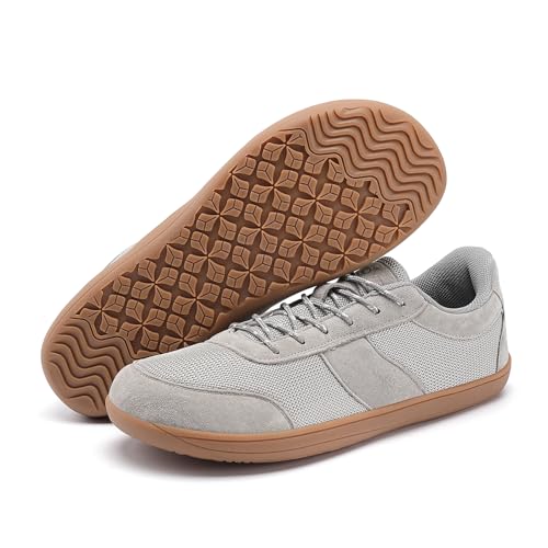 Image of Barefoot Shoes for Men, Spacious Toe Box Zero Drop Minimalist Walking Sneakers, Breathable Lightweight Non-Slip Casual Shoes