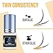 Forabeli Elite Eyelash Extension Glue - 1 Sec Fast Dry, 7 Week Retention, Maximum Bonding Power, Black Lash Adhesive for Professional Use