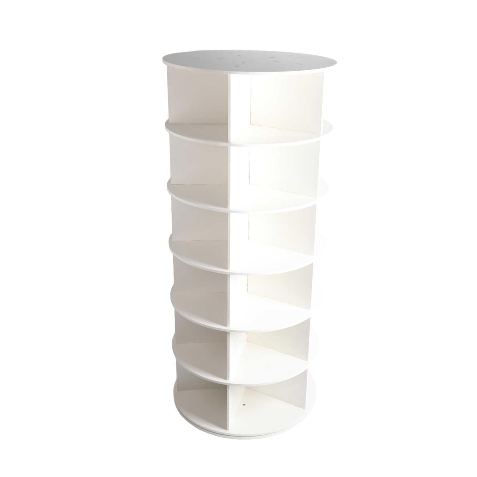 Cocoarm Drehbarer Schuhregal-Turm, 360 Grad PVC-Drehdesign (6 Schichten)