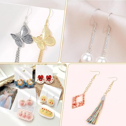 Image of Dhruv Crafts Earring Making Kit - 1402 Pcs Supplies With Hooks, Findings, Backs, Pins, Jump Rings for Jewelry Making
