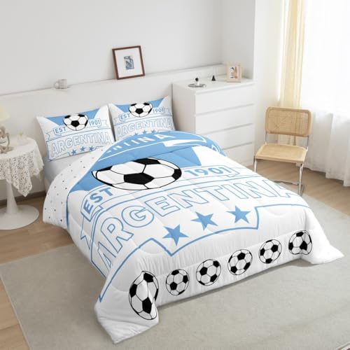 Image of Feelyou Football Sport Bedding Set Twin Size for Kids Teens