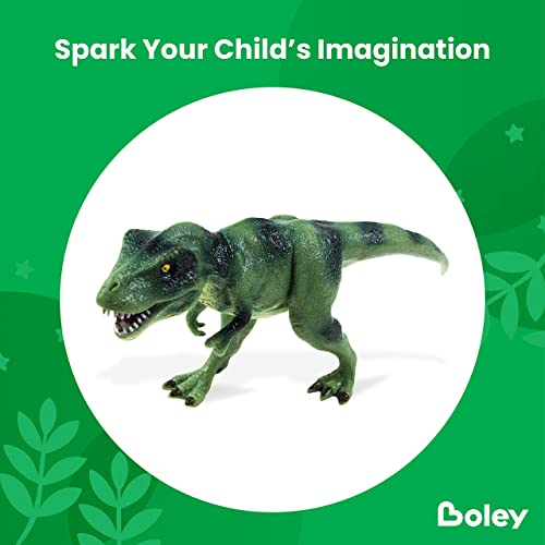 Boley Classic Dinosaur Toy Set With Dino Guide Tags - 5 Pc Large Plastic Realistic Educational Dinosaur Toys For Kids Age 3+ #TOP2