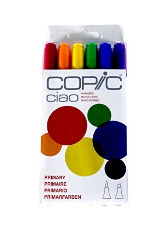 Image of Copic Marker Ciao Markers, Primary, 6 - Pack