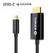 Produktbild sonero UCC010-015 USB-C auf HDMI 2.0 Kabel, 4K@60Hz mit 18Gbps, USB 3.1, Alt Mode, Thunderbolt 3 kompatibel für MacBook Pro, Samsung S8, Dell XPS 15 und andere USB-C Computer, 1,5m schwarz