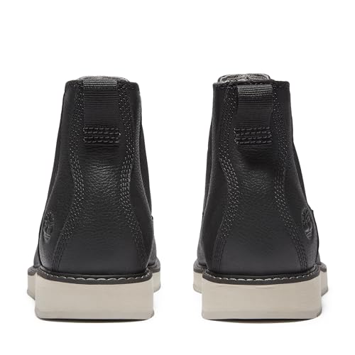 Timberland Men's Redwood Edge MID CHELSEA BOOT, BLACK, 8.5 Medium