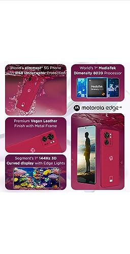 Image of Motorola Edge 40 5G (Viva Magenta, 8GB RAM, 256GB Storage)