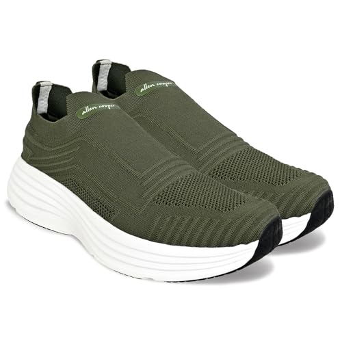 Image of Allen Cooper Training,Atheletic,Gym,Sports Comfortable Extra Max Cusion with Memory Foam Insole,Anti Skid Tech Grip Walking Shoes for Men(06202 Black /Grey-Sizes 6,7,8,9,10)