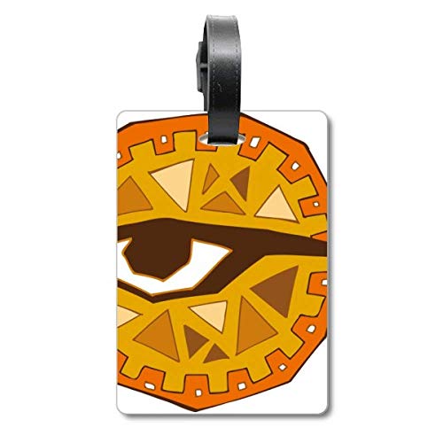 Étiquette de voyage Totem Égypte Œil abstrait pour bagage et sac de croisière