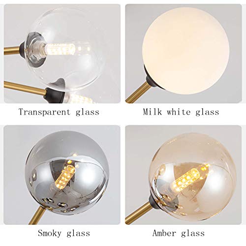 Lustre moderne G9 YangRy en verre ambré de qualité supérieure - 6