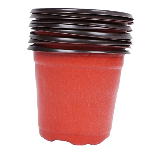 FONDOTIN 50個 スクエアスタンド スラッシュマシン デスクトレイ ガーデンプランター サークルトレイ サボテンプランター サーティング ラウンドプランター ミニチュアキット 工場 赤 屋内