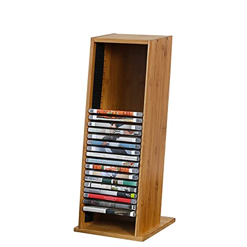 sararui Record Storage CD Storage Holder Rack Display – Holds DVD's, Blu Ray, Video Games, Gaming Accessories Record Holder