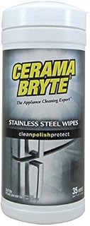 Cerama Bryte 48635 Cleaning Wipes Stainless Steel - Polishes & Conditions Home