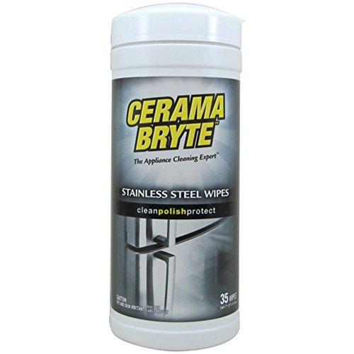 Cerama Bryte 48635 Cleaning Wipes Stainless Steel - Polishes & Conditions Home