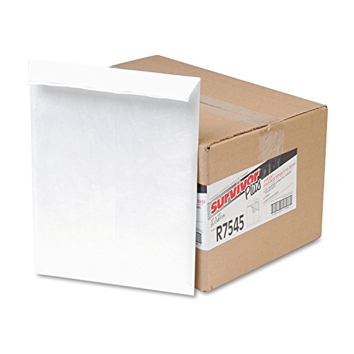 Survivor R7545 Tyvek Bubble Mailer, Lightweight, 10-Inch x13-Inch, 25/BX, White