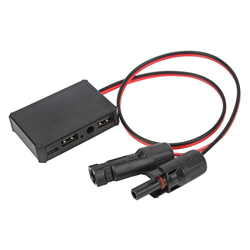 BORDSTRACT Solar Panel USB Voltage Stabilizer Adapter,Equipped with Type C DC USB Interface,for Solar System Phone Charging Heavy Duty 10AWG Copper Wire by BORDSTRACT - Used condition - CA$20.90