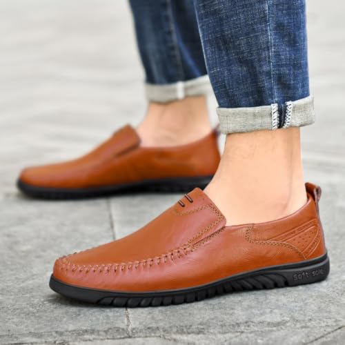 Mocasines clásicos de cuero para hombre con acabados de alta calidad 2