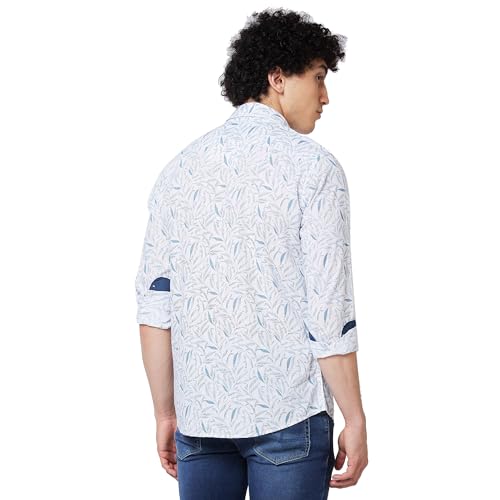 Image of Spykar Men's Regular Fit N /A Full Sleeve Printed Casual Shirts