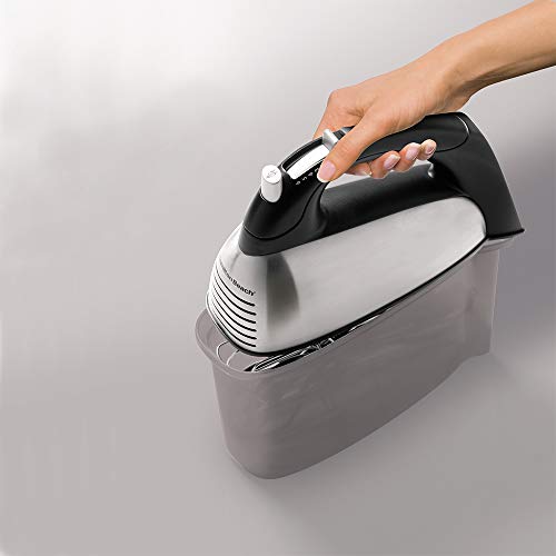 Batedeira Portátil, Clássica, Preta/Prata, 220v, Hamilton Beach