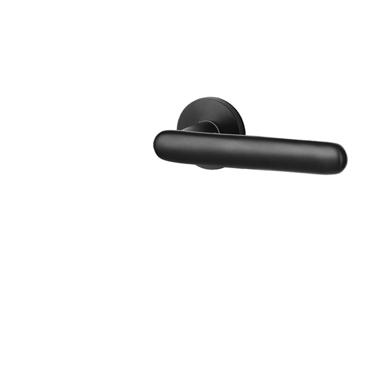 NYRXRYTCA Space Aluminum Split Lock Silent Bedroom Door Lock Household Black Aluminum Handle Wooden Door Lock(Type B split lock)